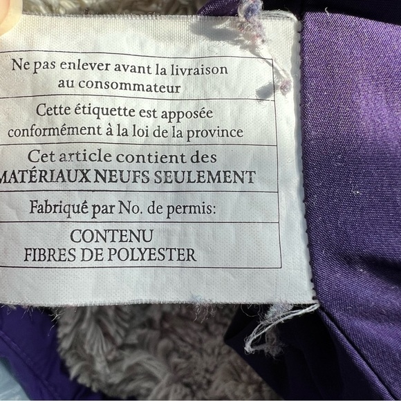 Patagonia Common Threads Girls Coat Purple Size 10 with plush Hood. - Picture 4 of 15
